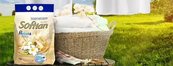 پودر ماشین لباسشویی سه کیلویی سافتلن | قیمت عالی